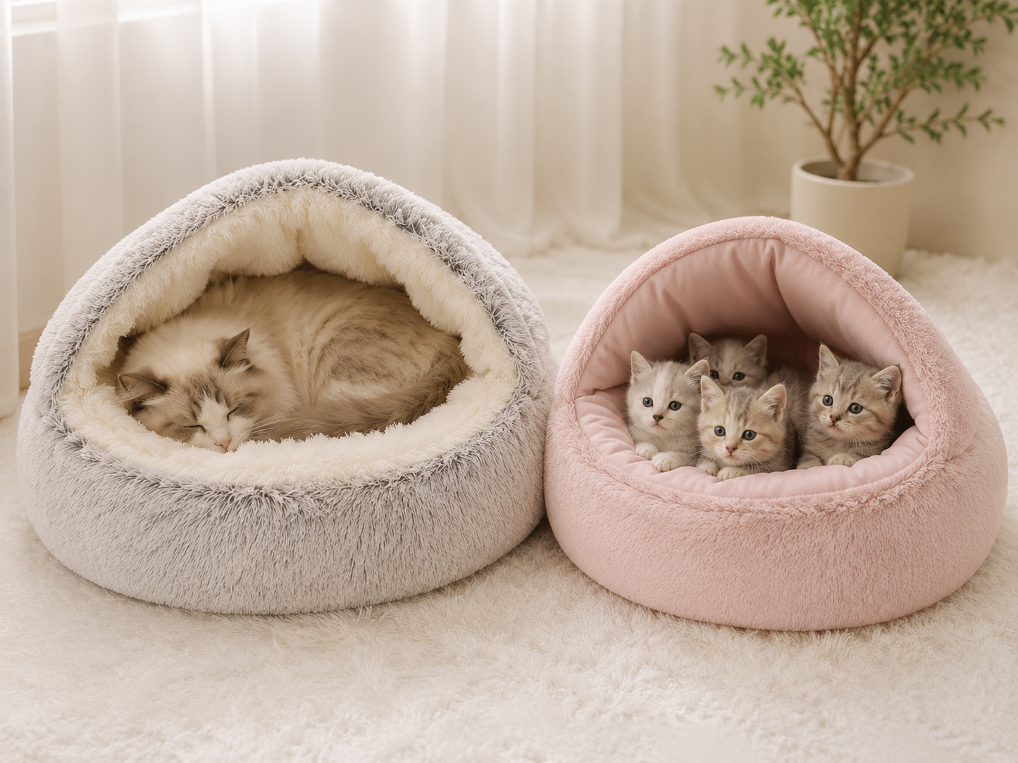 PurrNest™ Plush Hideaway Shell
