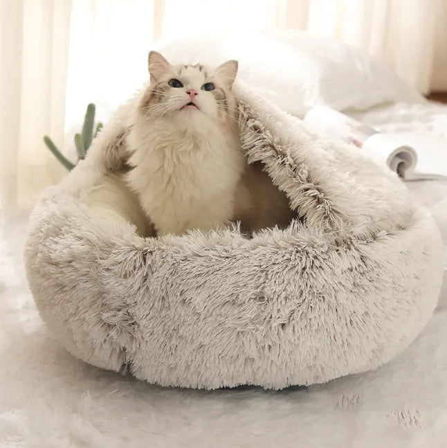 PurrNest™ Plush Hideaway Shell