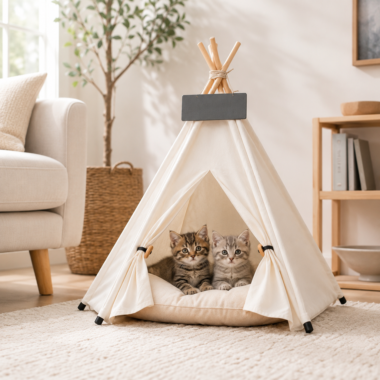 PurrCabin™ Luxury Cat Teepee Bed